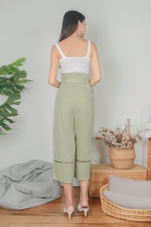 Tauriel Paperbag Culottes in Avocado