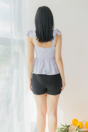 Lithany Printed Top in Lavender