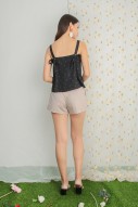 Shantell Printed Top in Black