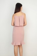 Cailean Overlay Dress in Pink