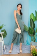 Tamatha Wrap Jumpsuit in Seagreen