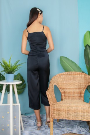 Tamatha Wrap Jumpsuit in Navy