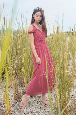 RESTOCK10: Heather Maxi Dress in Rose