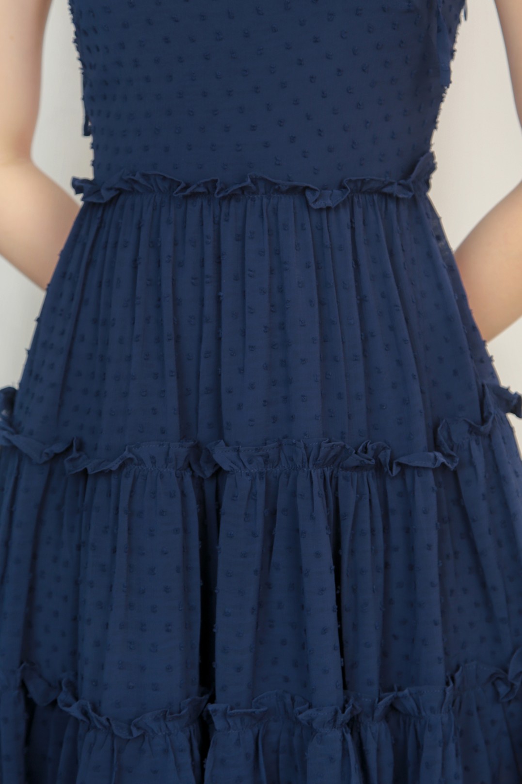 Navy swiss dot dress Clearance