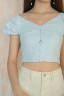 Maylea Button Top in Blue