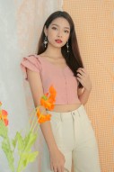 Maylea Button Top in Pink