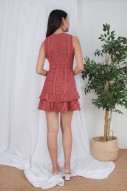 RESTOCK: Taylyn Crochet Dress in Rose