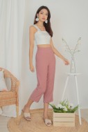 Taniel High Waist Pants in Rose