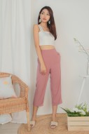 Taniel High Waist Pants in Rose