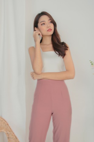 Taniel High Waist Pants in Rose