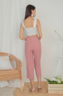 Taniel High Waist Pants in Rose