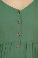 Emerson Button Dress in Green