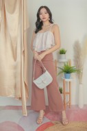 Aesha High-waisted Pants in Rose