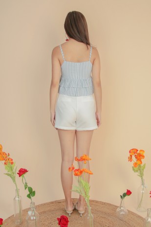 Wylie High-waisted Shorts in White