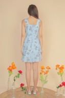 Ransome Floral Dress in Blue