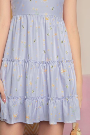 RESTOCK: Joyce Printed Dress in Lavender