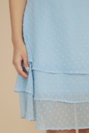 Taisce Swiss Dot Dress Blue