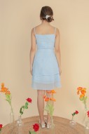 Taisce Swiss Dot Dress Blue