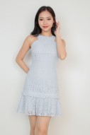 Rosna Lace Dress in Blue