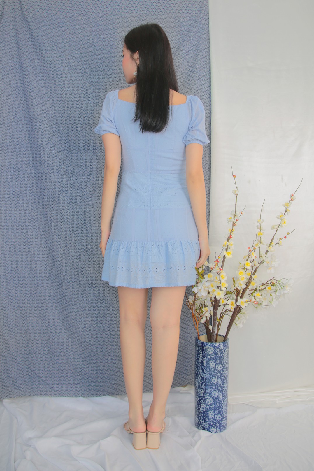 blue gown for engagement