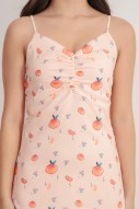 RESTOCK: Roslyn Printed Dress in Peach