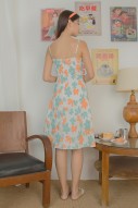 Suzy Floral Dress in Orange