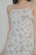 Catriona Floral Dress in White