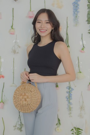 Codie Sleeveless Top in Black