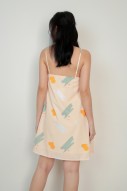 RESTOCK: Tayden Printed Dress in Peach