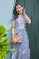 RESTOCK: Hollace Floral Dress in Blue
