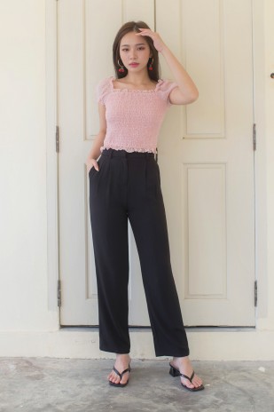Tianna Puff Top in Pink