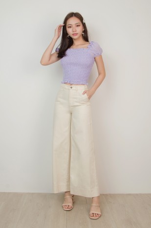 Tianna Puff Top in Lavender