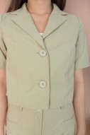 Inara Crop Shirt in Green