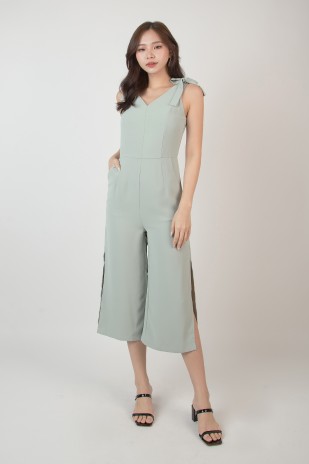 Hayria Knot Jumpsuit in Sage