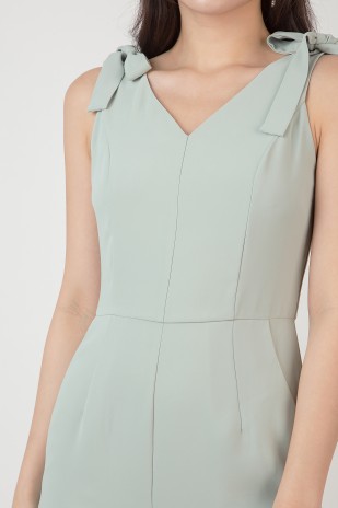 Hayria Knot Jumpsuit in Sage