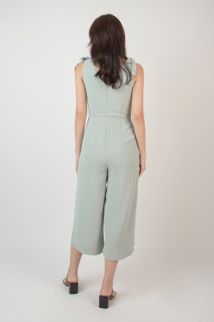 Hayria Knot Jumpsuit in Sage
