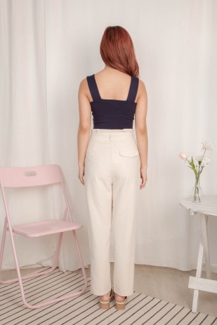Willow Double Button Pants in Cream