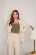 Dacina Pocket Blazer in Sand