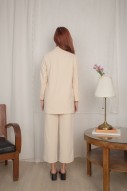 Dacina Pocket Blazer in Sand