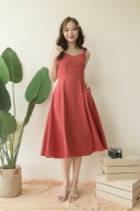 Roxie Swing Dress in Rose