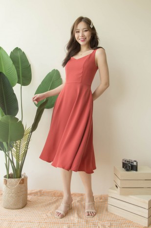 Roxie Swing Dress in Rose