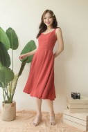 Roxie Swing Dress in Rose
