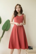Roxie Swing Dress in Rose