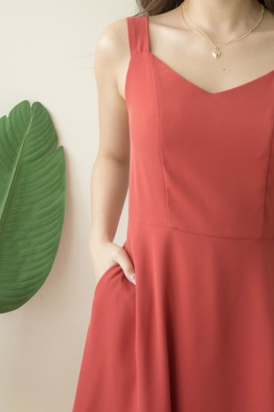 Roxie Swing Dress in Rose