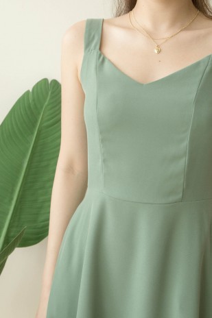 Roxie Swing Dress in Sage