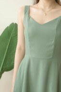 Roxie Swing Dress in Sage