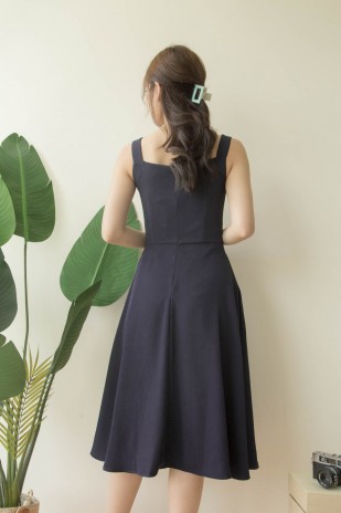 Roxie Swing Dress in Navy