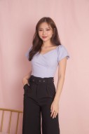 Heia Belted Pants in Black