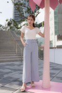 Heia Belted Pants in Blue