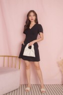 Joey V-Neck Dress in Black